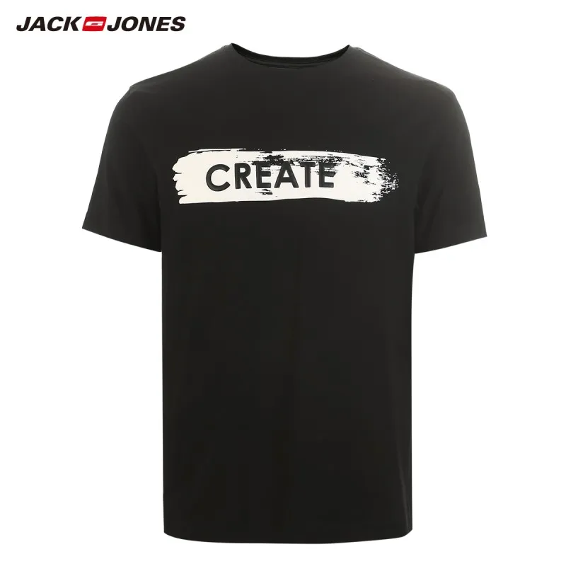 Мужская футболка с короткими рукавами JackJones 3D принт буквенным принтом одежда