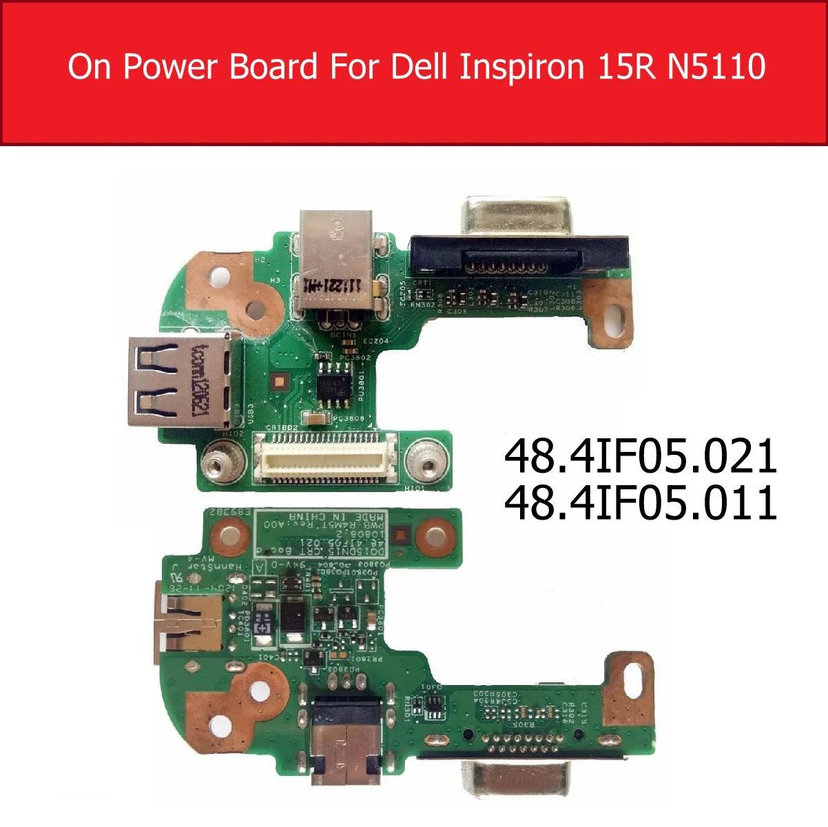 Плата включения/выключения питания для Dell Inspiron 15R N5110 с VGA USB2.0 DQ15DN15 плата кнопками