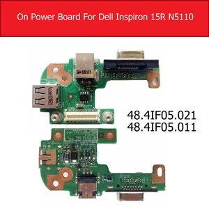 Плата включениявыключения питания для Dell Inspiron 15R N5110 с VGA USB2.0 DQ15DN15, плата переключателя питания 48.4IF05.021 48.4IF05.011