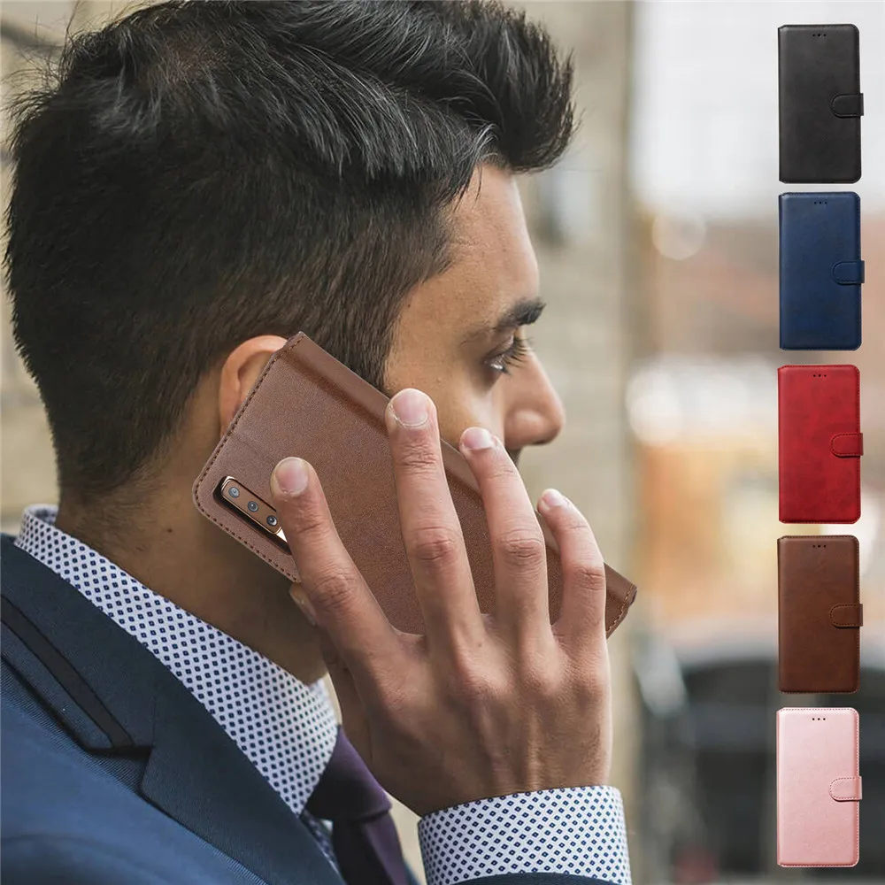 Ретро Магнитный Кошелек Книга Кожаный откидной обложка защитный Чехол на для