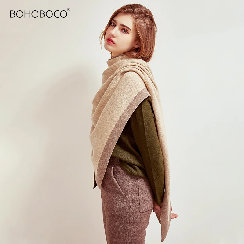 

2021 New Fashion Winter Warm Triangle Scarf For Women Shawl Cashmere Scarves Blanket Shawls Scarf Female