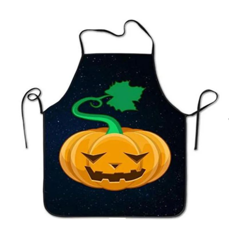 

Hanging neck Funny Pattern Sleeveless BIB Holiday Kitchen Apron Cooking Cleaning Baking Polyester Waterproof and Antifouling