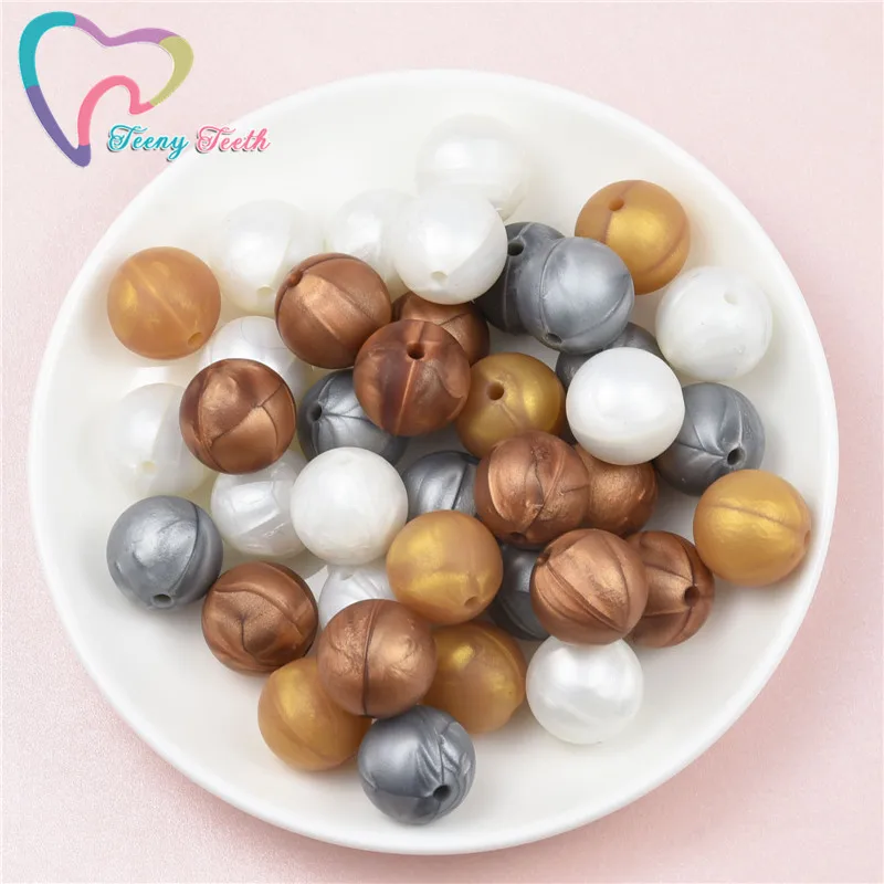 10 шт. шестигранные силиконовые бусины для прорезывания зубов 14-17 мм | Украшения и