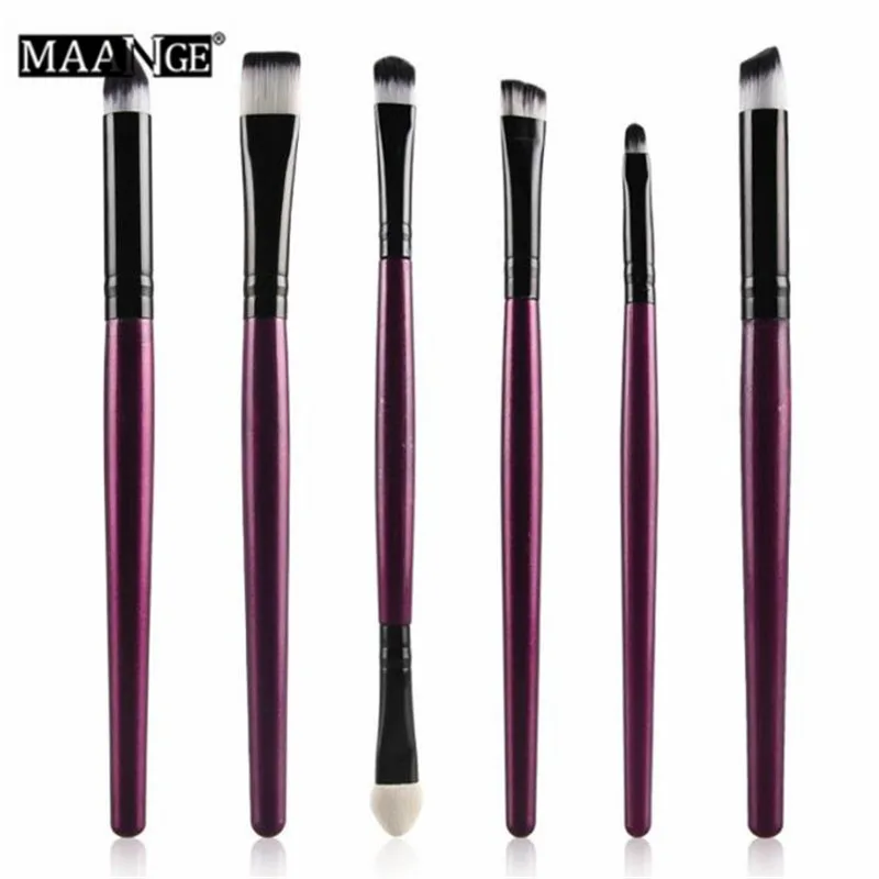 6 шт. кисти для макияжа губ теней век|Аппликатор век| |