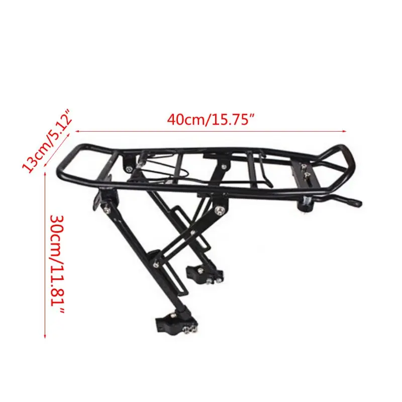 

Disc Brake Aluminum Alloy Bicycle Rear Rack MTB Foldable Bikes Pannier Carrier Bag Luggage Shelf