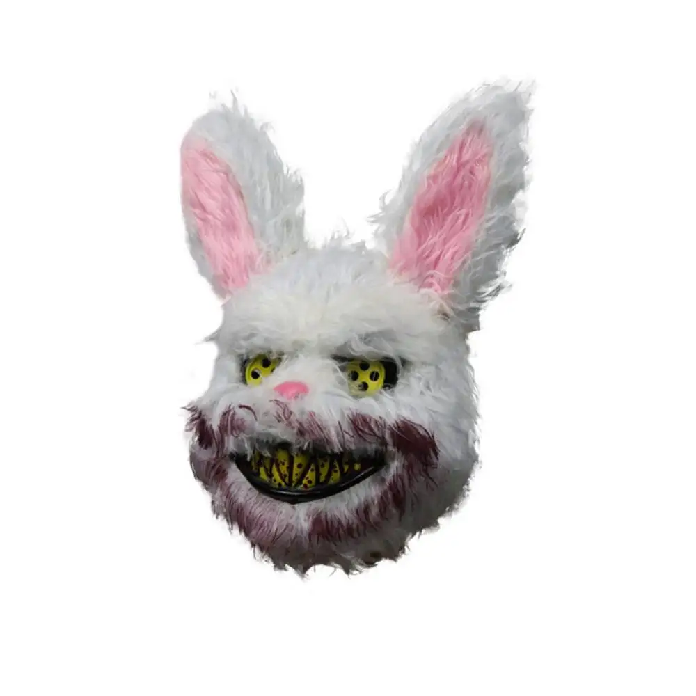 Rabbit Маска на Хэллоуин кровавый убийца кровавая пушистая маска на Хэллоуин пушистая ролевая игра для детей и взрослых страшная маска - Цвет: Rabbit