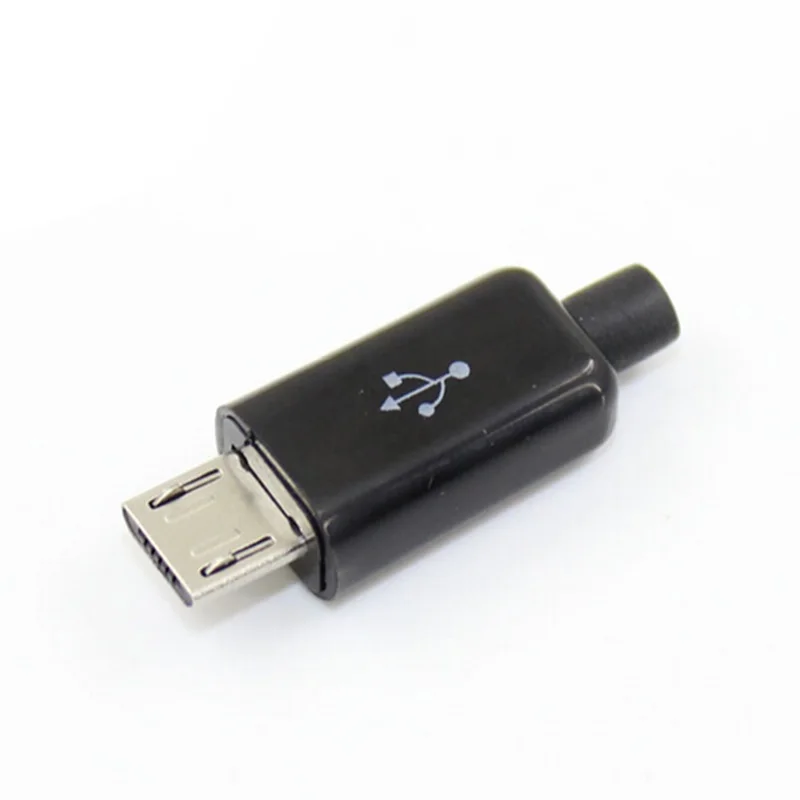 5 шт./компл. DIY Micro USB штекер для припоя в сборе Замена соединительного