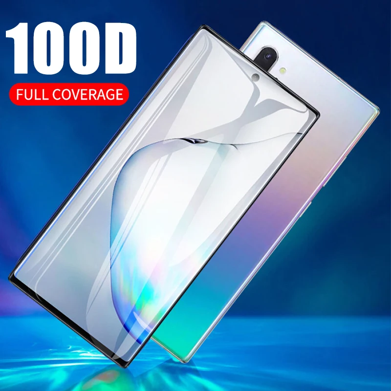 

100D Glass for Samsung Galaxy Note 10 Plus Screen Protector for Samsung Note 8 9 10 Protective Glass note10 10plus Tempered Glas