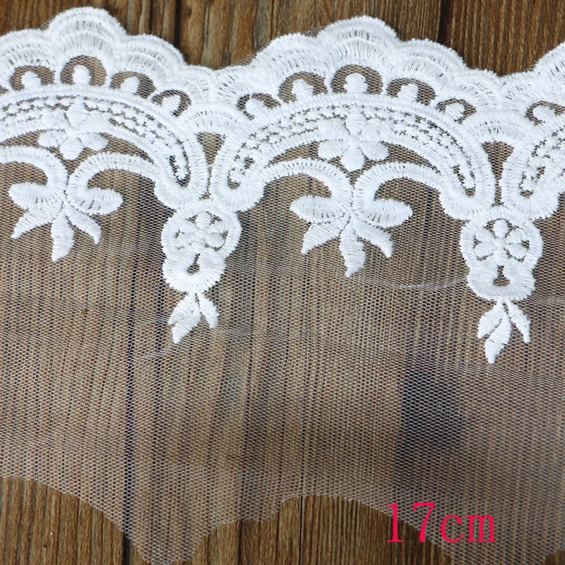 1 ярд 17 см широкий белый материал изделия высокого качества DIY ремесло свадебные