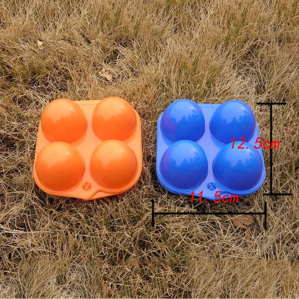 

4 Grids Egg Holder Box Kitchen Storage Box Portable Egg Container Fresh Egg Carrier Case For Hiking Outdoor Camping