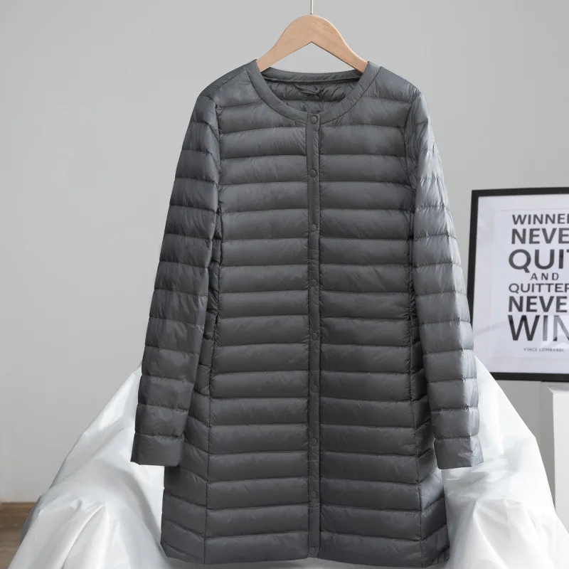 Осенне-зимний пуховик для женщин длинное повседневное Стеганое пальто Chaqueta Mujer