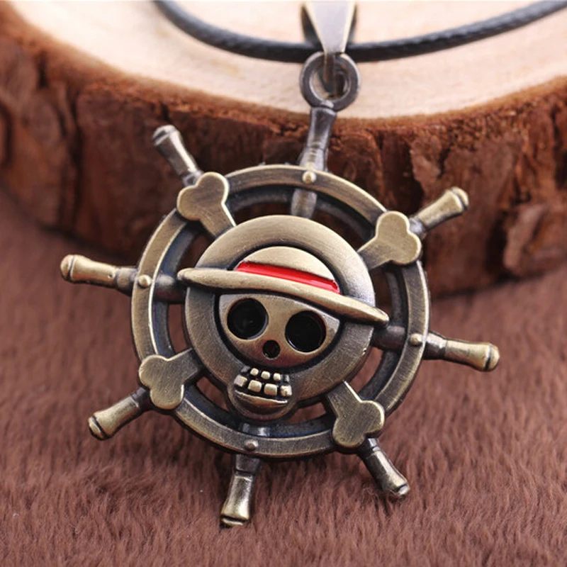 Аниме Одна деталь ожерелье цепочка для ключей с логотипом skull, Luffy Wanted соломенная шляпа ожерелья футболка с забавным мультипликационным принтом «кулон ювелирные изделия аксессуары воротник - Окраска металла: Голубой с покрытием из белого цинка