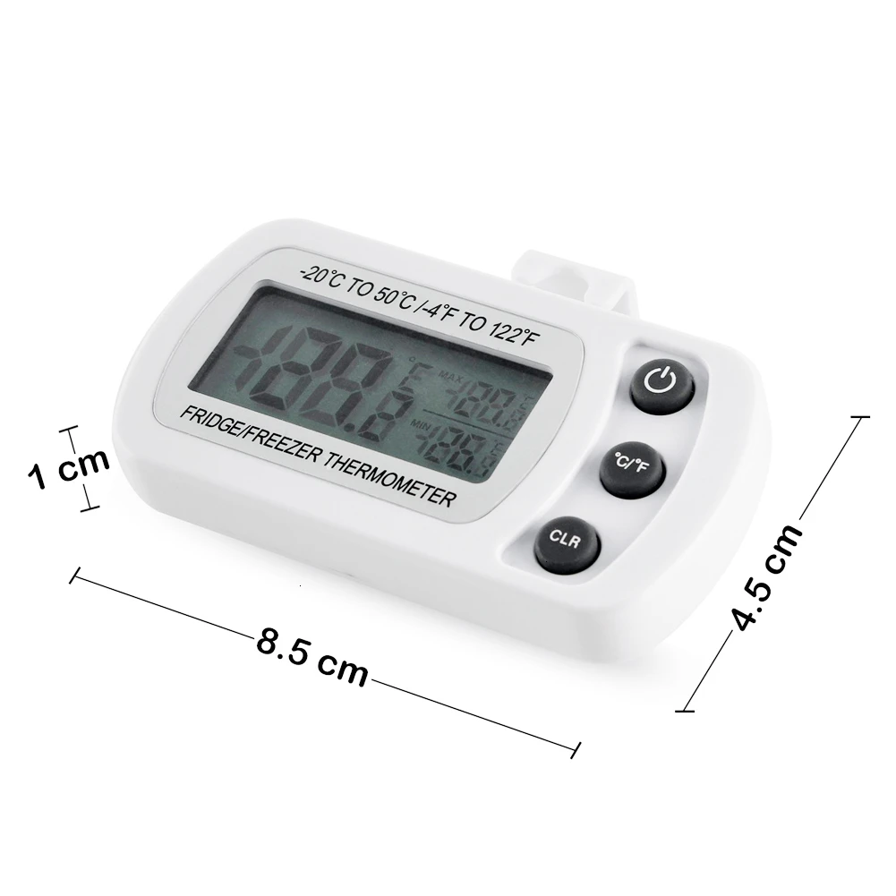 Цифровой холодильник термометр мини морозильник водонепроницаемый ЖК-дисплей