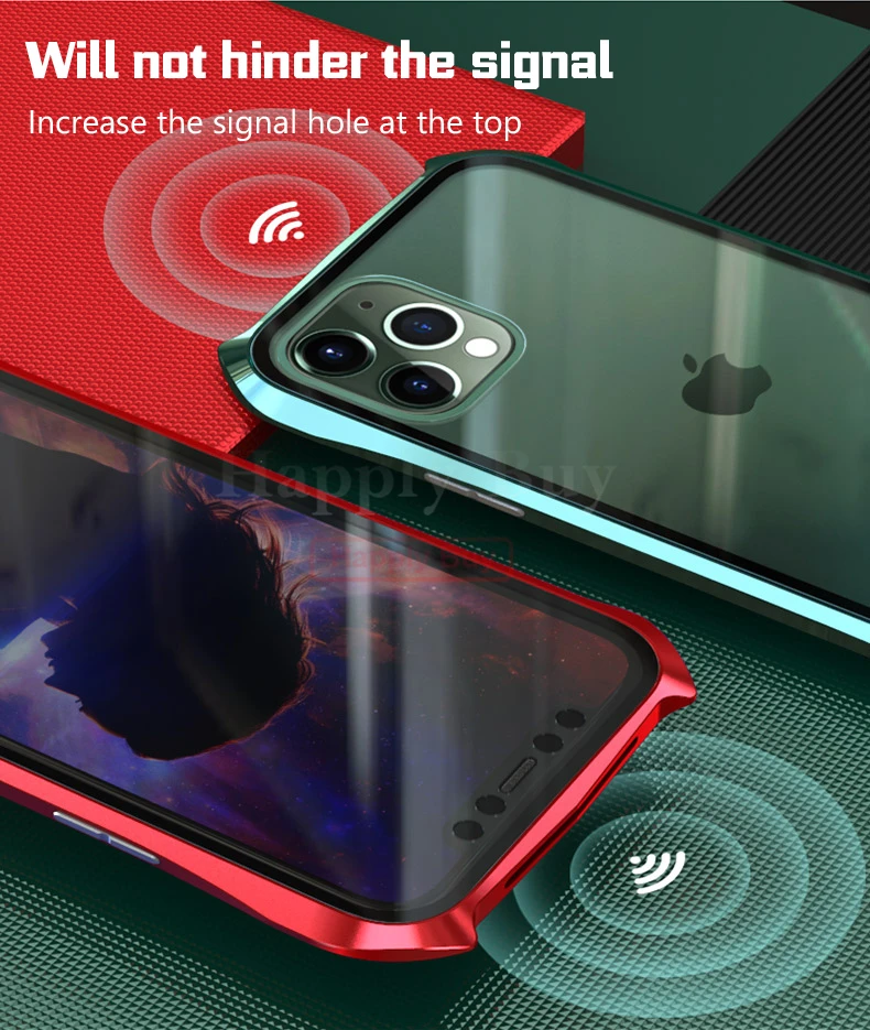 360 полный защитный чехол для телефона для iPhone 11 Pro Max чехол Магнитный чехол s для iPhone 11 Pro Max чехол металлический Bumber