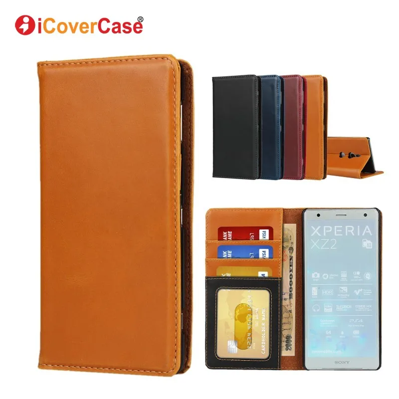 Чехол книжка iCoverCase для Sony Xperia 5 роскошный кожаный чехол бумажник 1 XZs XZ1 XZ2 XZ3 XZ4 XZ5 8 20
