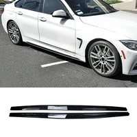 loyalty for side skirts 2014 2020 bmw f32 f33 f36 4 series door extension lip gloss black car accessories