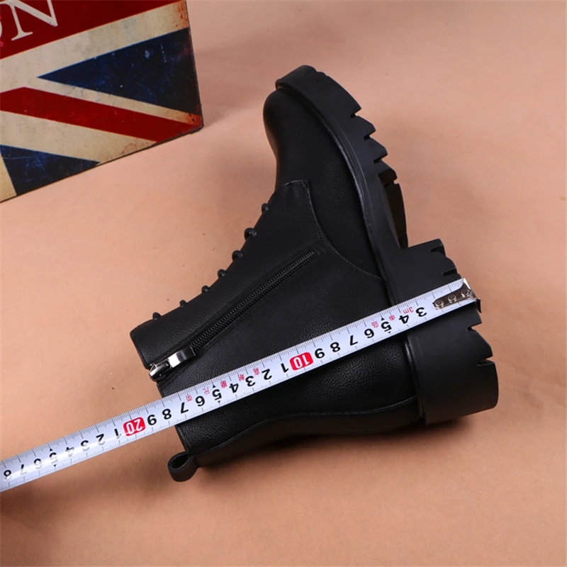 Ботинки мужские зимние из натуральной кожи на молнии меху | Обувь