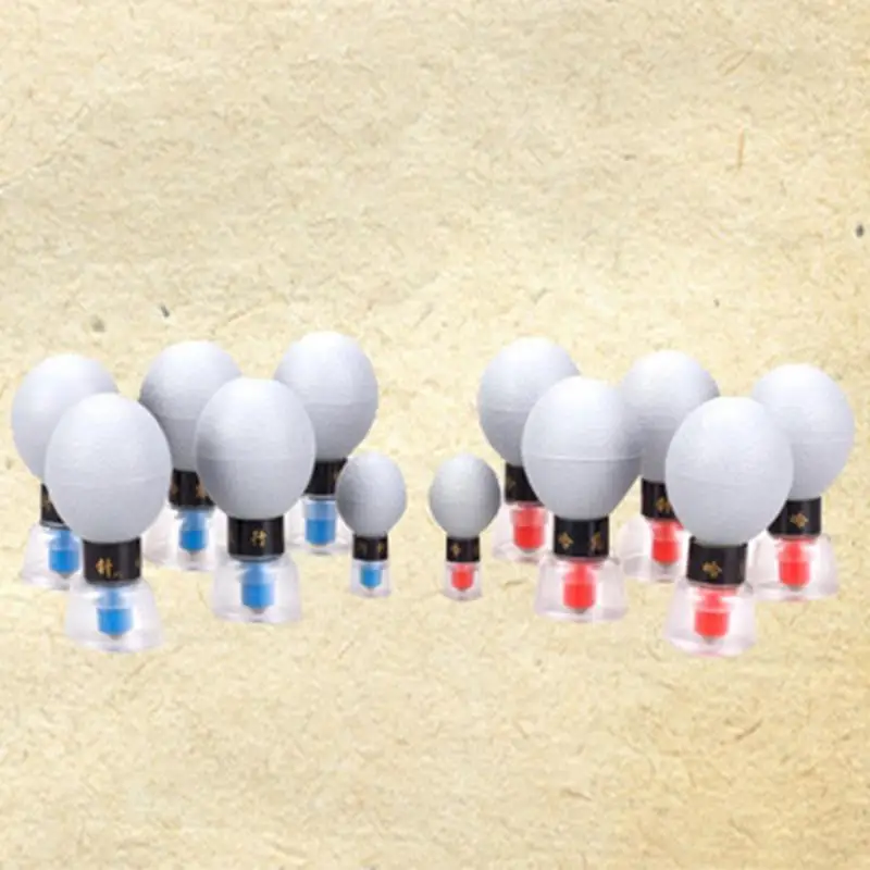 Вакуумная Магнитная терапия Haci 18 серебряных вакуумных акупрессурных присосок TCM