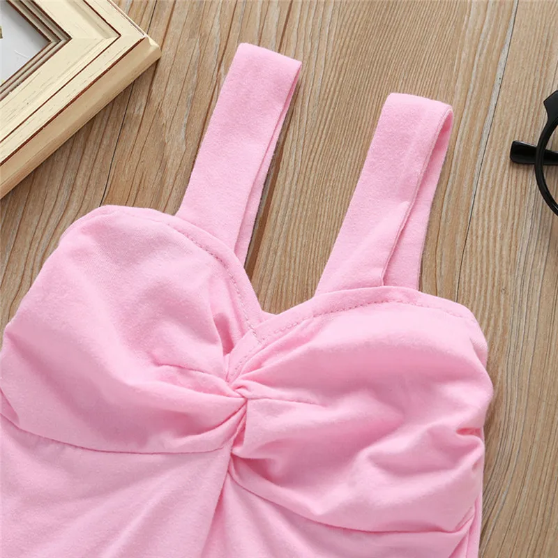 

baby clothes Newborn Infant Baby Girls Ruffle Solid Romper Clothes Outfits ubranka dla niemowlat #4D18