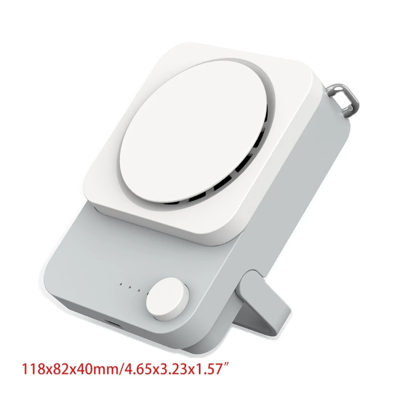 

95AF Wearable Fan Rechargeable Portable Neck Fan USB Powered Neck Silent Fan 3 Speed 2000mAh Battery Air Cooler