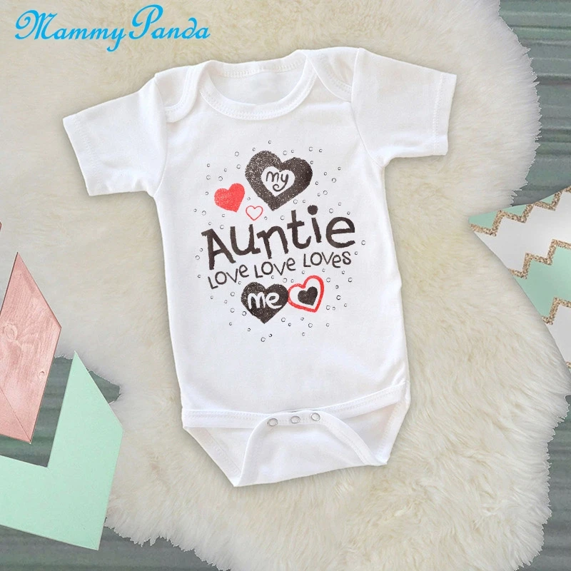 MPANDA Baby Girls Clothes Boys Newborn Aunt Uncle Bodysuit For Newborn children's jumpsuit Cotton onesie Baby Girl Romper Aunty