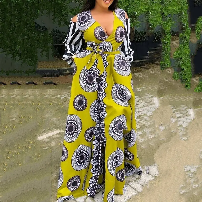 2019 Осенняя элегантная обувь желтого цвета в винтажном стиле размера плюс платье