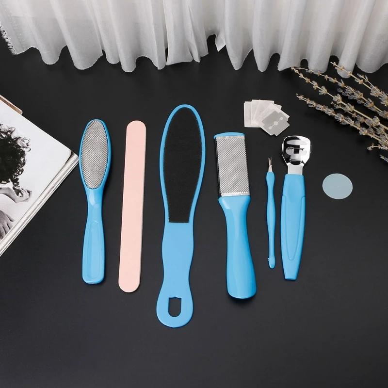 

8Pcs/Set Pedicure Tool Foot Care File Hard Dead Dry Cuticle Skin Callus Remover 28TA