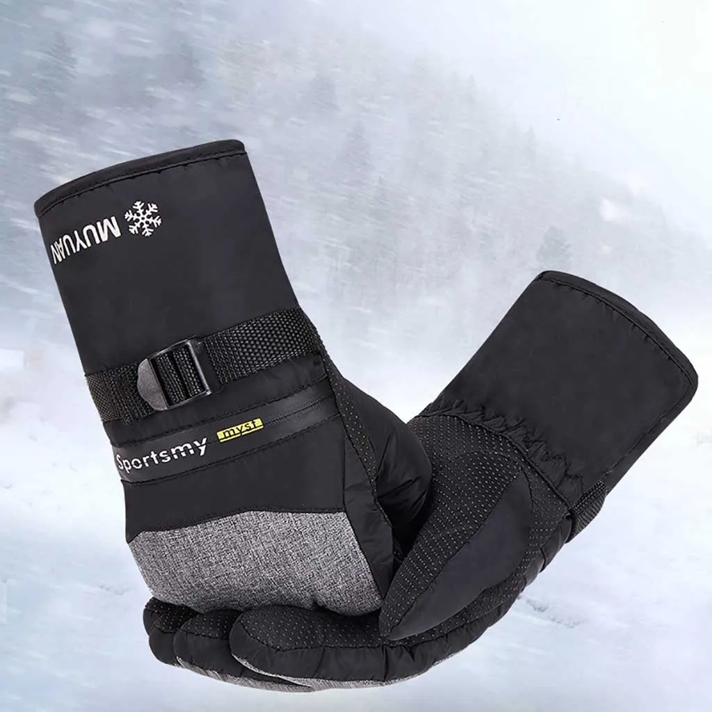 Перчатки с подогревом для лыж водонепроницаемые мужские перчатки катания на