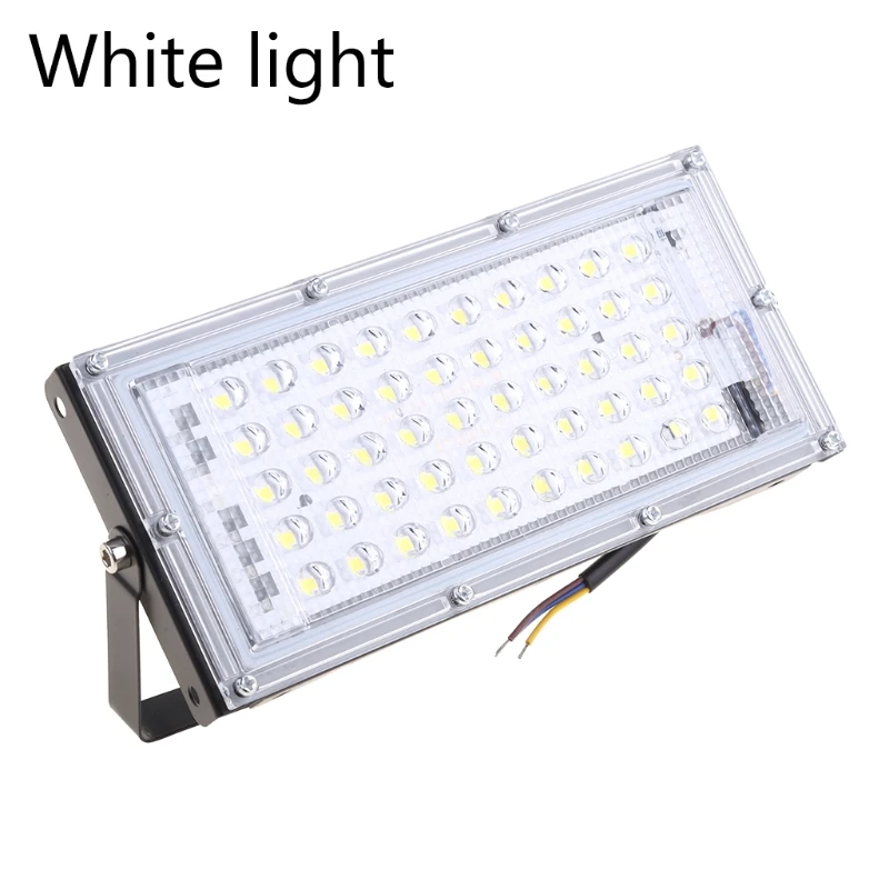 

LED Floodlight Outdoor Spotlight 50W Wall Washer Lamp Reflector IP65 Waterproof Lighting Garden RGB Flood Light 110V