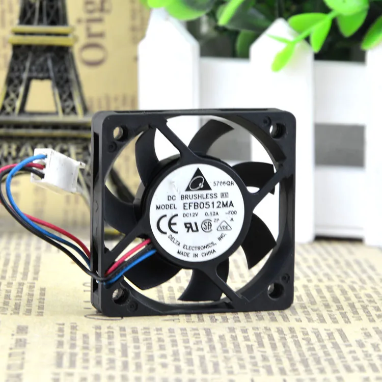 

Brand new original 5010 5cm EFB0512MA DC: 12V 0.12A three-wire inverter speed cooling fan