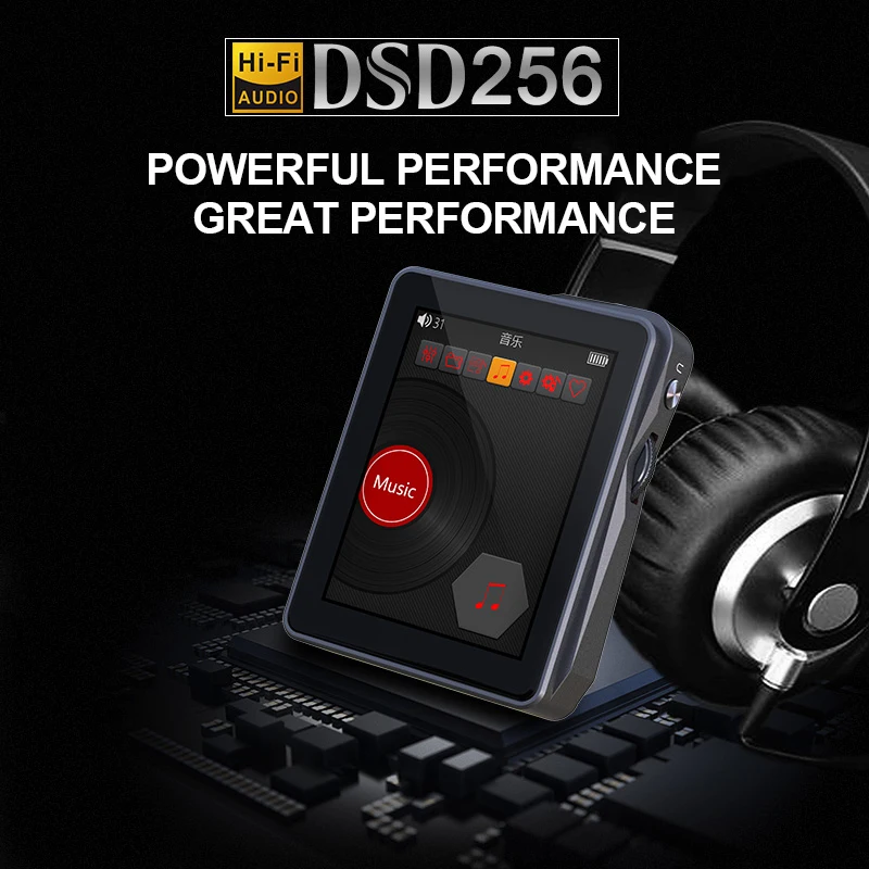 DSD256 мини mp3-плеер MIPS + DSP декодирование Newsmy G7 HD 2.5D экран OTG автомобиль Бег Спорт APE FLAC