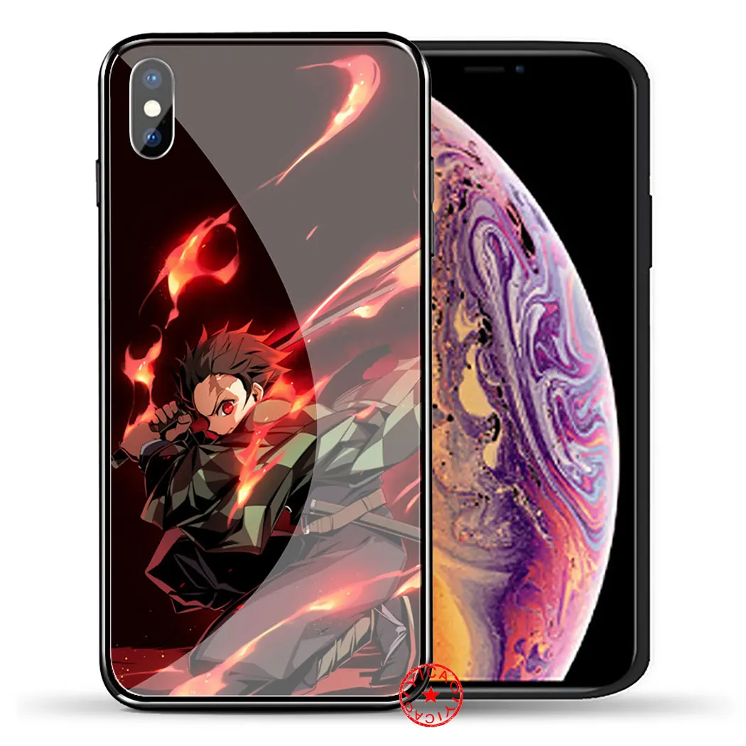TG8 Чехол из закаленного стекла чехол для iPhone 5 5S SE 6 6S 7 8 Plus 11 Pro X XR XS Max Pro - Цвет: TG8