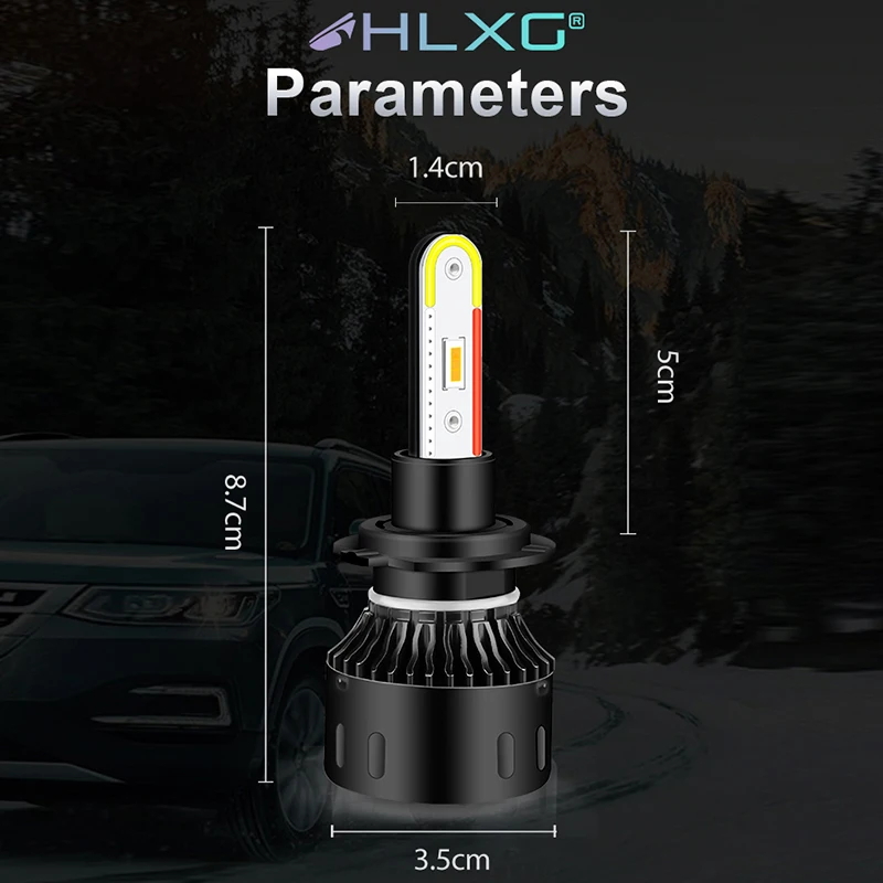 Светодиодные лампы для автомобильных фар H4 H8 H11 HB4 9006 HB3 9005 12 В|Передние LED-фары