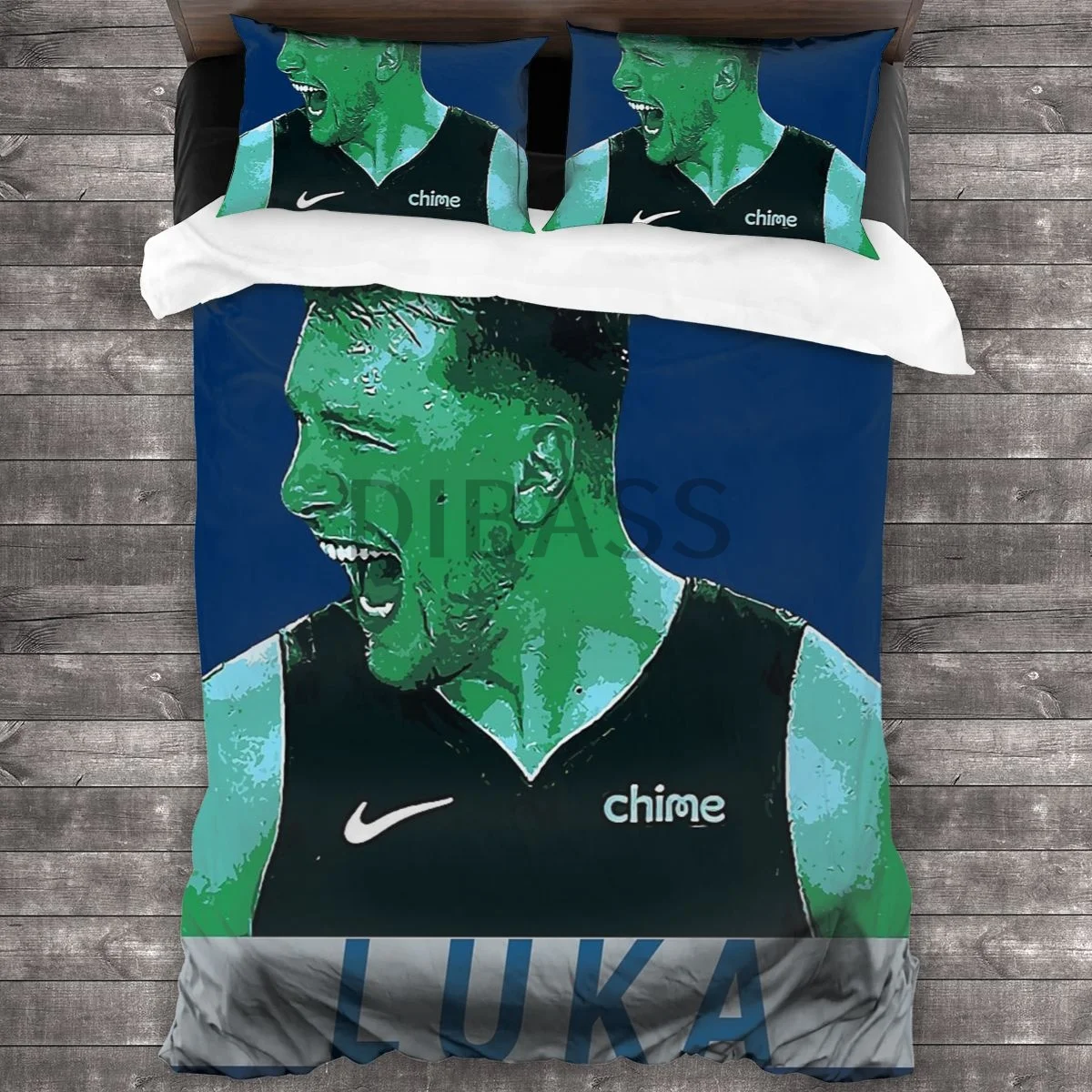 

Luka Doncic Comforter Set with 2 Pillowcases，Soft Microfiber Bedding Set Duvet Cover