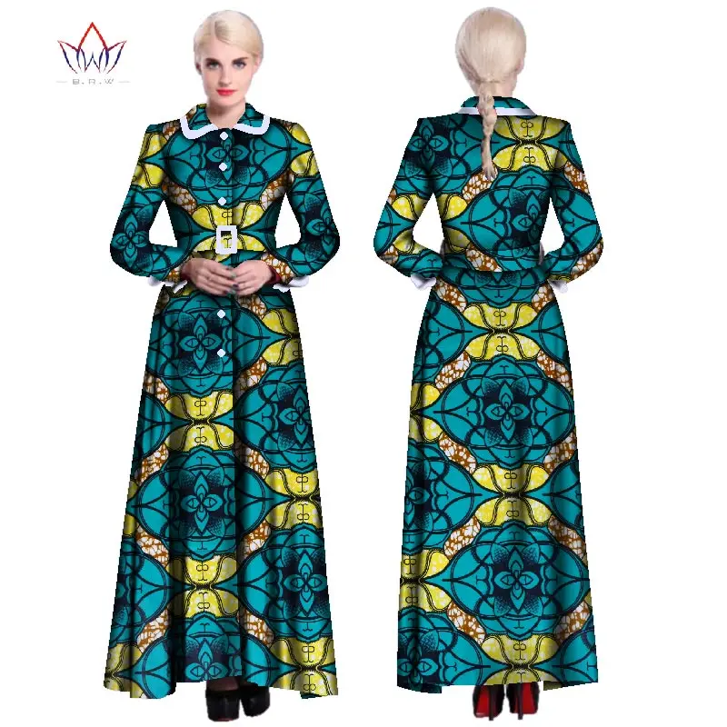2019 африканские платья для женщин базин богатый восковой принт вечерние длинные