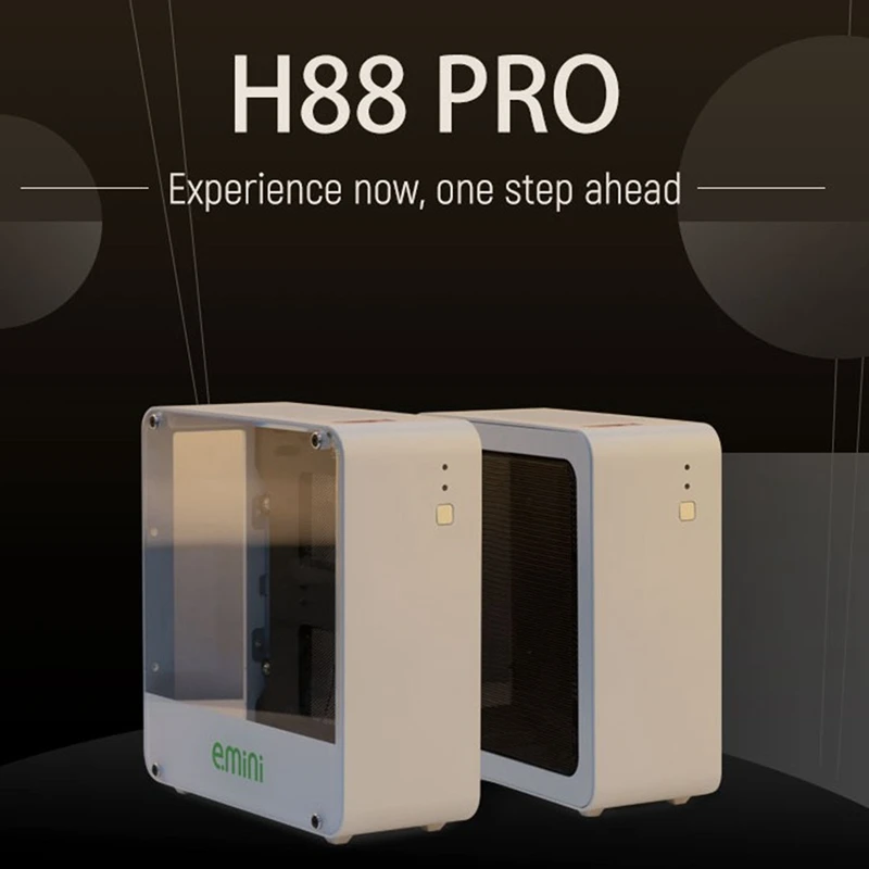 

H88 Pro Mini ITX чехол, алюминиевое цельное шасси, Настольная материнская плата для игрового шасси, DIY MINI ITX чехол
