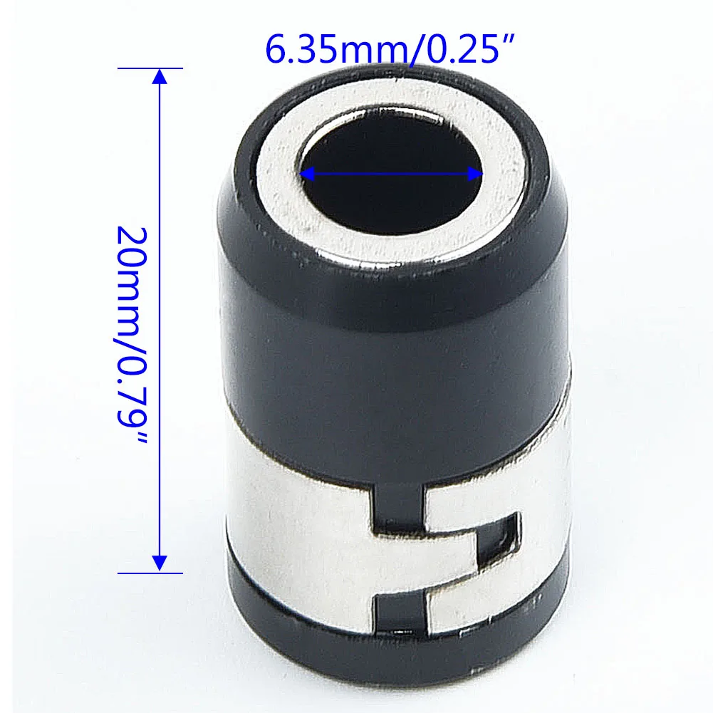 

Universal Removable Magnetizer Ring Magnetic Steel Power Tool Parts For 6.35mm Screwdriver Bits 20mm Metal Magnetic Ring