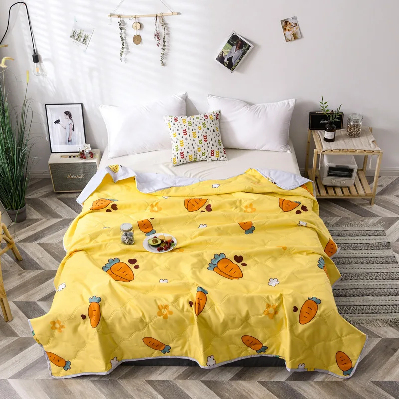Современное мультяшное тонкое одеяло летнее дышащее покрывало для кондиционера