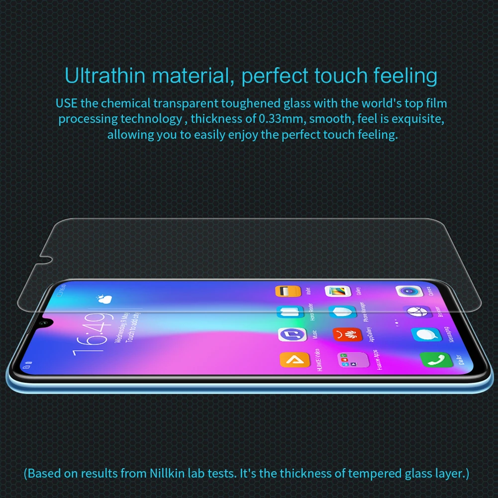Huawei Honor 10 облегченное Закаленное стекло протектор экрана Nillkin 9H жесткий прозрачный защитное стекло на huawei P Smart Nilkin