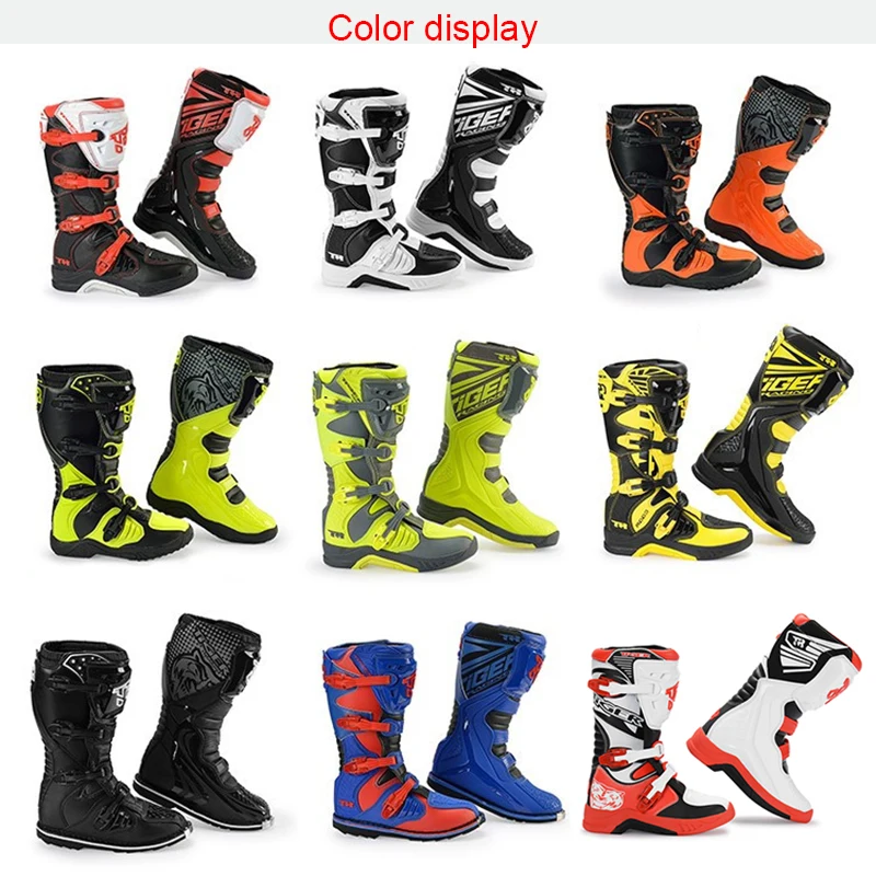 Ботинки мужские и детские для мотокросса мотоботы езды на велосипеде обувь