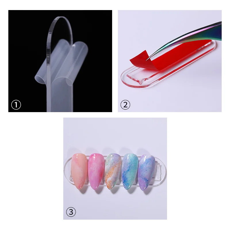 5 шт./компл. DIY накладные ногти прозрачный акриловый держатель подставка