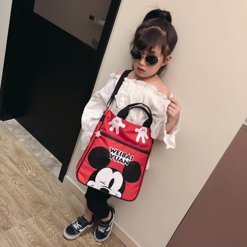 Детская сумка Disney школьные ранцы с мультяшным Микки Маусом для детского сада