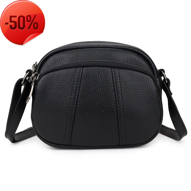 

Small Fashion Female Shoulder Bags Genuine Leather Women Messenger Bags Luxury Designer Crossbody Bags for Ladies Small Purses