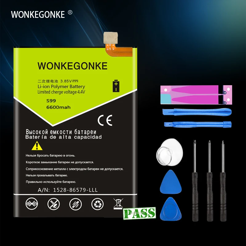 Аккумулятор WONKEGONKE для HOMTOM S99 6600 мАч|Перезаряжаемые батареи| |