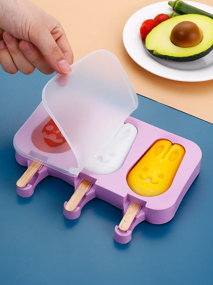 

Edible Silicon Ice-Cream Mould Home Children's Ice Cream Popsicle Popsicle Grinding Tool Homemade DIY Ice Cream