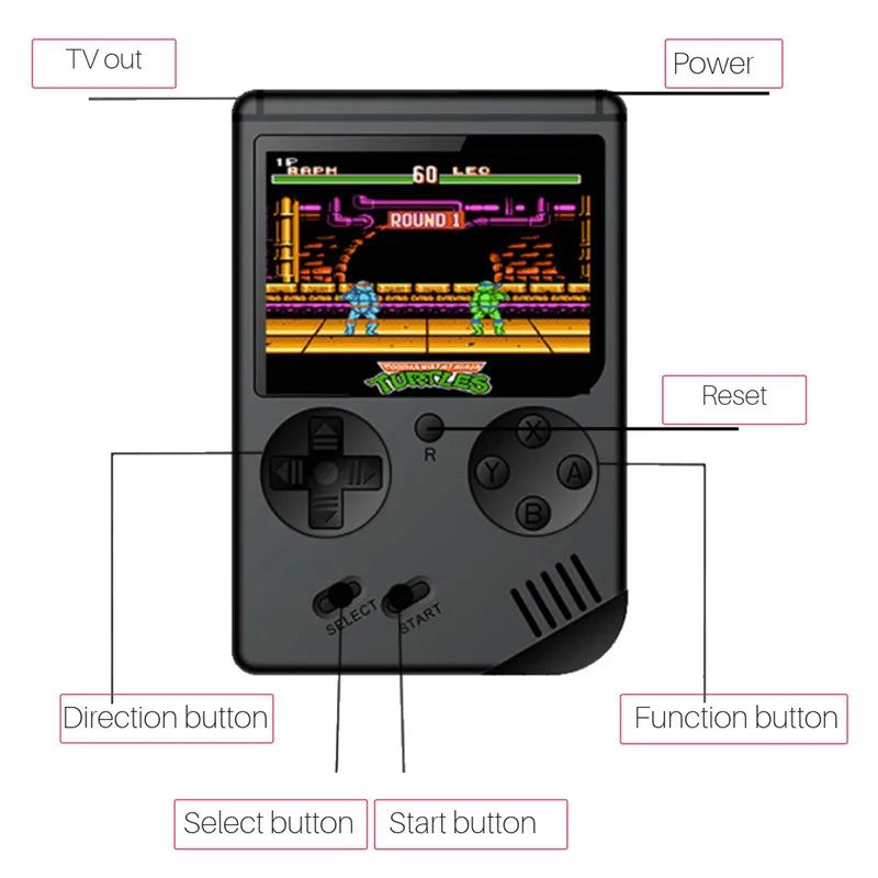 Портативный мини ретро портативные игровые консоли 8-битных игр 3,0-дюймовый Цвет ЖК-дисплей игровой плеер встроенный 168 видео игры Чехол для телефона в виде ретро-игровой консоли