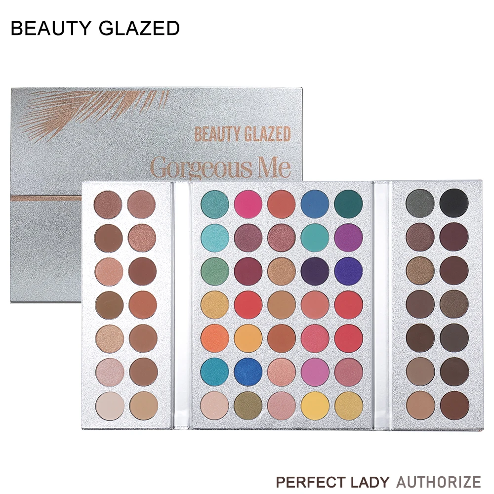 Beauty Glazed 63 Цвета тени для век пудра макияж палитра мягкий дымчатый телесного цвета