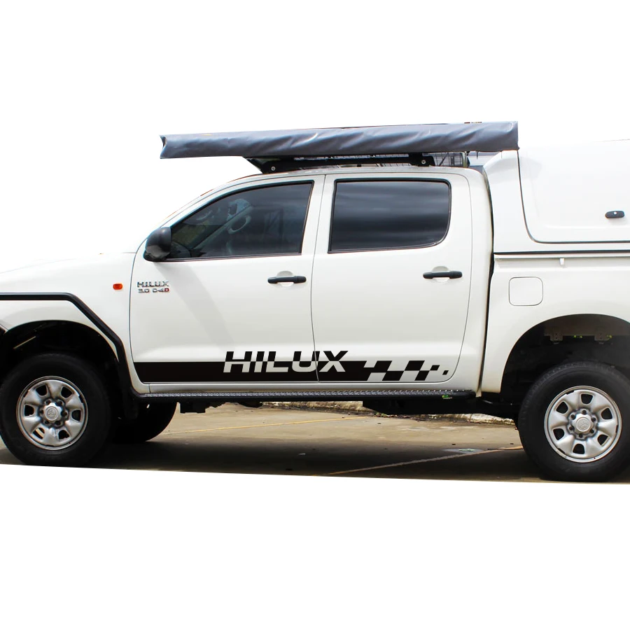Автомобильные наклейки hilux полосатые боковые двери графические виниловые