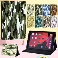 case for apple ipad air 3 10 5 2019ipad pro 11 2018 2020airair 2pro 2nd gen 10 5 camouflage pattern leather tablet case