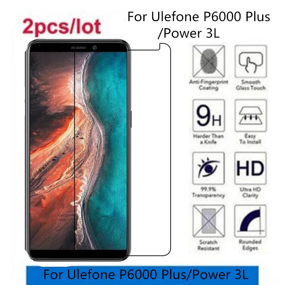2.5D 9H закаленное стекло для Ulefone Power 3L защита экрана закаленная Защитная пленка P6000